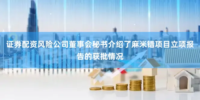 证券配资风险公司董事会秘书介绍了麻米错项目立项报告的获批情况